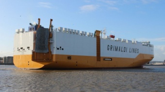 נמל אשדוד: פקידה ראשונה לאניית גרימלדי Grande Florida